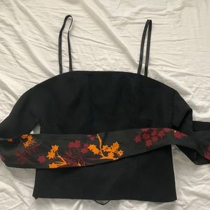 Kenzo black wool corset